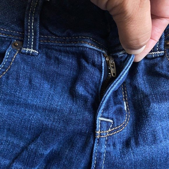 American Eagle Jeans Womens 4 Blue Slim Bootcut Low Rise Frayed Hem Denim 29X30 - Picture 10 of 12